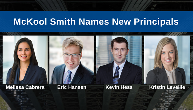 McKool Smith Names New Principals